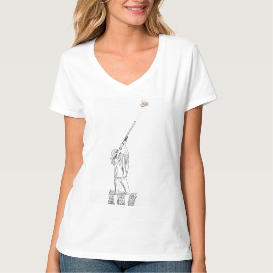 Tiro ao prato camiseta