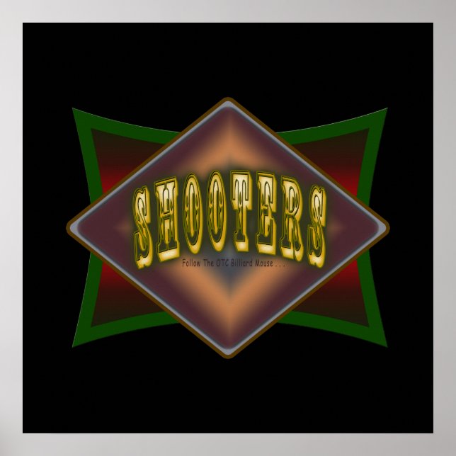 Tiros de Bilhar OTC Poster ou Tela de Impressão (Frente)