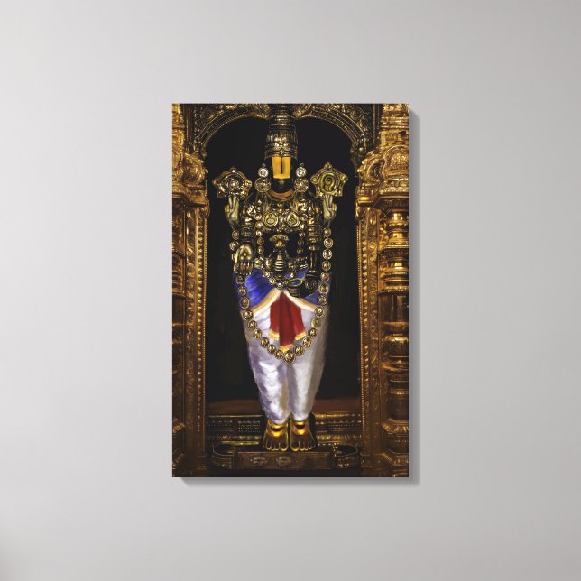 Tirupati Venkateshwara Canvas Swamy Wall Art (Frente)