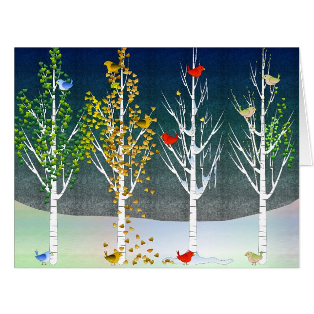 'tis o cartão feito sob medida gigante da estação (Frente horizontal)