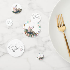 Tisch Konfetti Weihnachtsmotiv mit Pferd