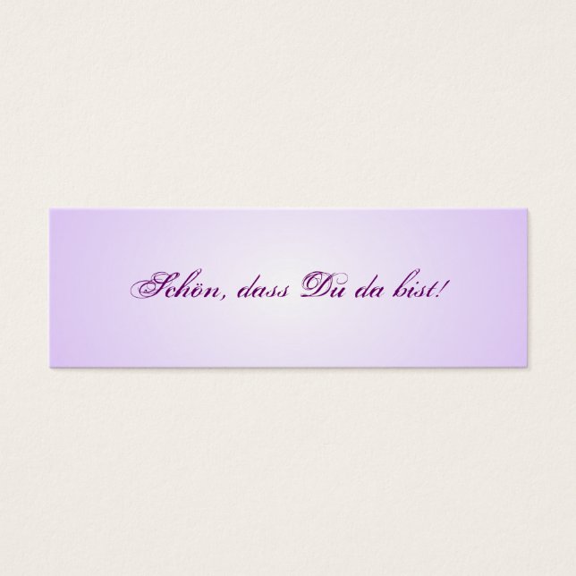 Tischkarten pequenos para o tabuleiro de boda (Frente)