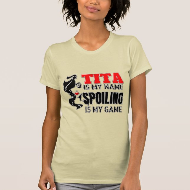 : Tita, Ninang, T-shirt Filipina, Camisa Filipina, (Frente)