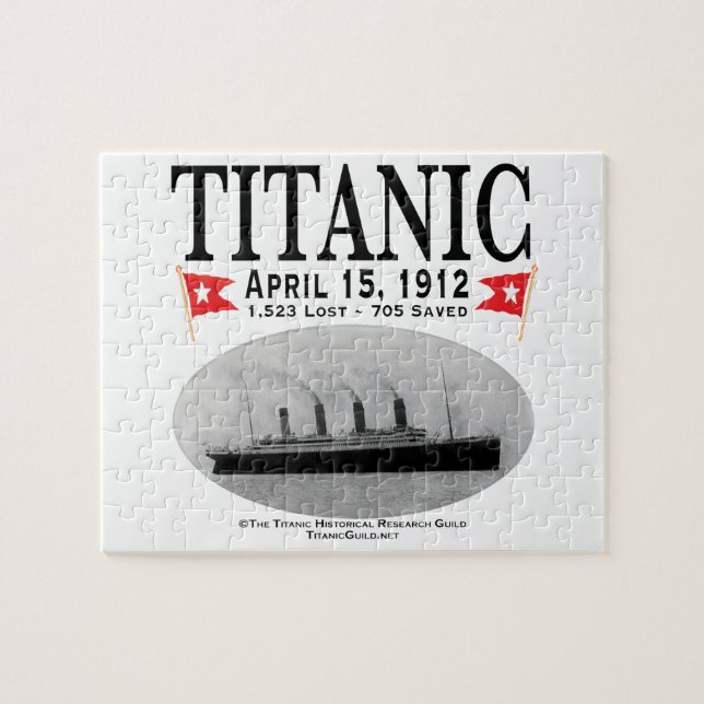 Titanic Ghost Ship Jigsee Quebra-cabeça (branco) (Horizontal)