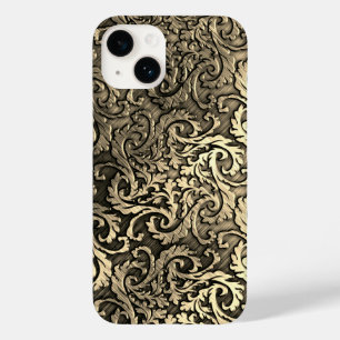 Titânio Ouro polido iphone radial metálico 15