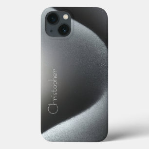 Titânio Silver Stainless Steel Impressão iphone 15