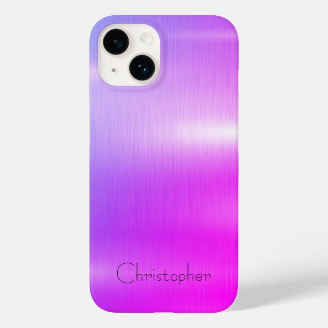 Titanium violet Stainless Steel Impressão iphone 1 (Verso)