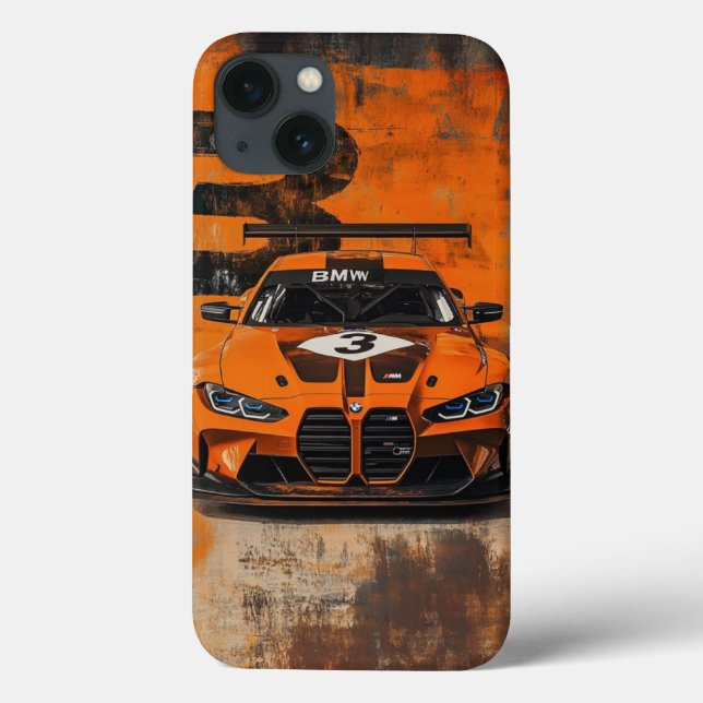 Title: BMW M4 GT3: Orange Racing Beast Art Case (Verso)