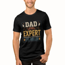 Title Dad Level Expert Eye Roller Funny Father’s