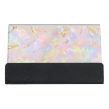 titular de cartão de visita de mesa rosa suave