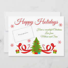 Titular do Cartão de Presente de Feriado de Árvore