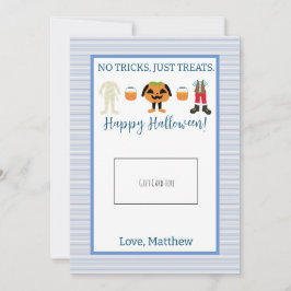 Titular do Cartão de Presente de Halloween Azul