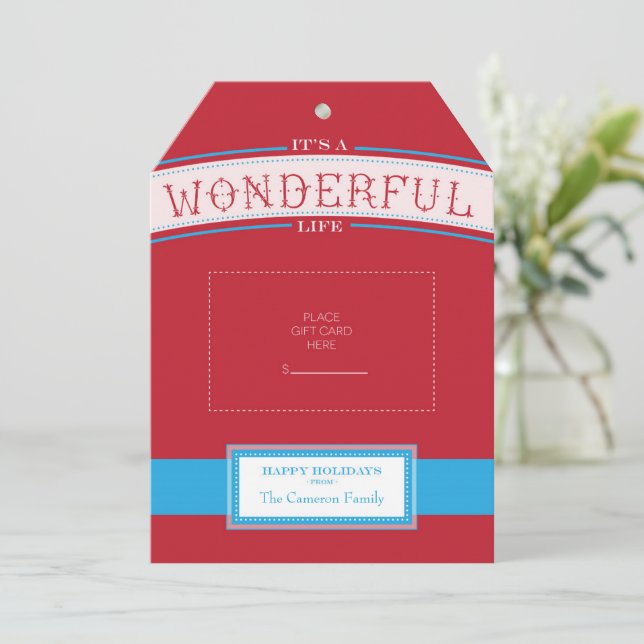 Titular do Cartão Presente | É uma vida maravilhos (Em pé/Frente)