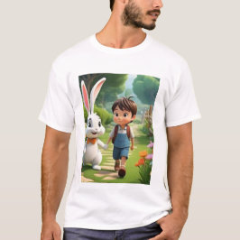 Título  Camiseta Divertida de Personagem de Desenh