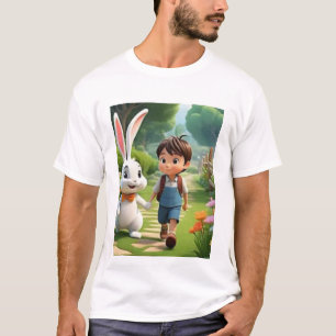 Título Camiseta Divertida de Personagem de Desenh
