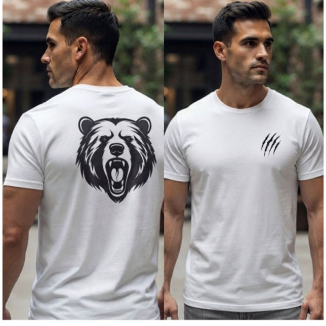 Título: Camiseta Gráfica com Marcas de Garra de Ur (Criador carregado)