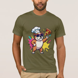 Título: Camiseta Gráfica de Cachorro de Desenho An