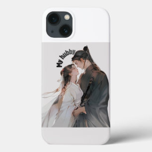 Título: Casal de Anime Romântico para iPhone 13 -