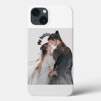 Título: Casal de Anime Romântico para iPhone 13 -