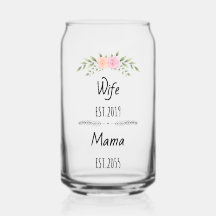 Título da Família Floral Personalizada da Esposa e