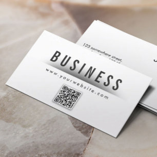 Título em negrito Código QR - Cartão de visita 