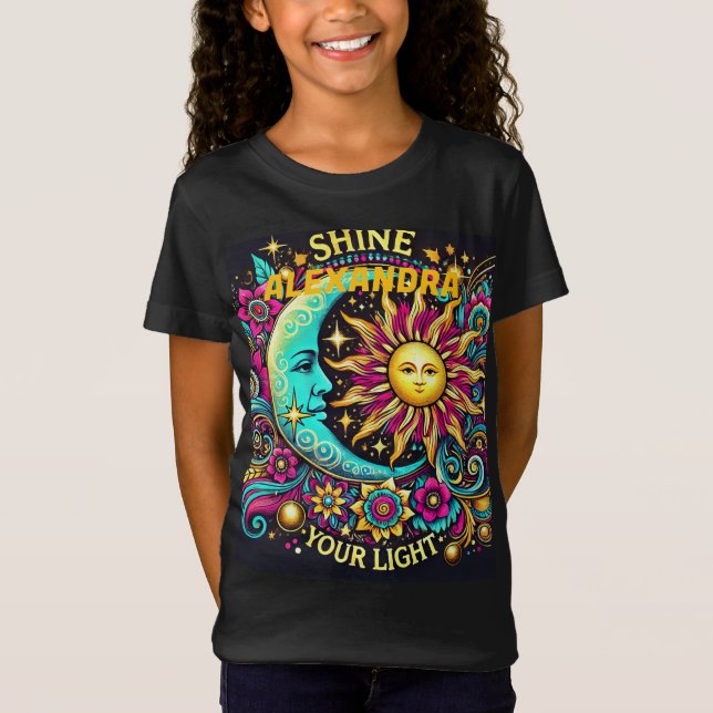 Título: Iluminar Sua Luz - Camisa Inspiracional De (Frente)
