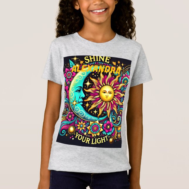 Título: Iluminar Sua Luz - Camisa Inspiracional De (Frente)