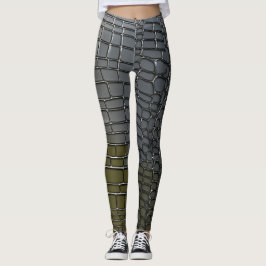 Título: Leggings de Camuflagem Crocodilo Platinum