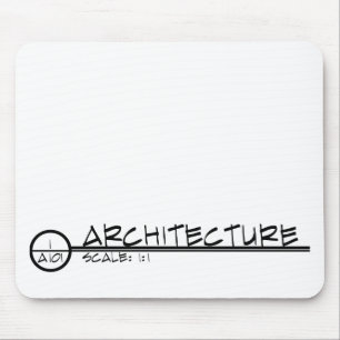 Título Mousepad do desenho da arquitetura (escuro
