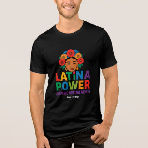 Título: Mulheres Latina Flores Hispânicas Mês