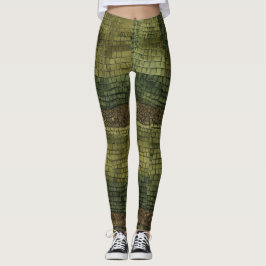 Título: Onyx Crocodile Paisley Camouflage Leggings
