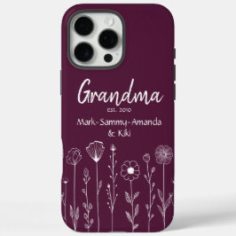 Título Personalizado de Nana Floral Simples