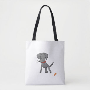 Título: "Surreal Puppy Design Tote Bag - Spiked Co