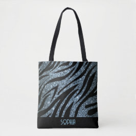 Título: Zebra Skin Collection Personalised Tote Ba
