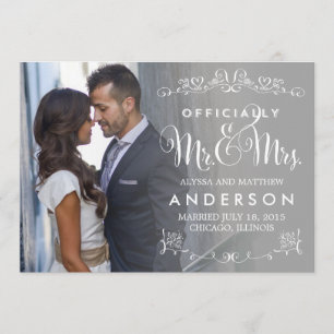 Títulos Oficiais Anúncio de Casamento - Cinzas