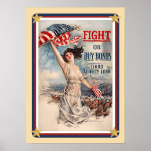 Títulos Patrióticos dos EUA Poster