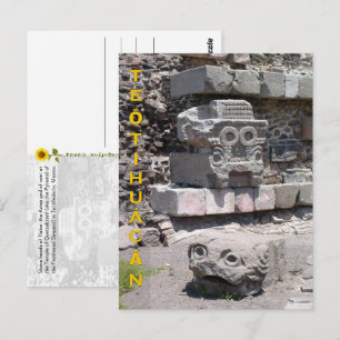 Tláloc, Teōtihuácān, México - cartão postal