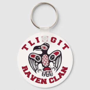 Tlingit Raven Clan Chaveiro