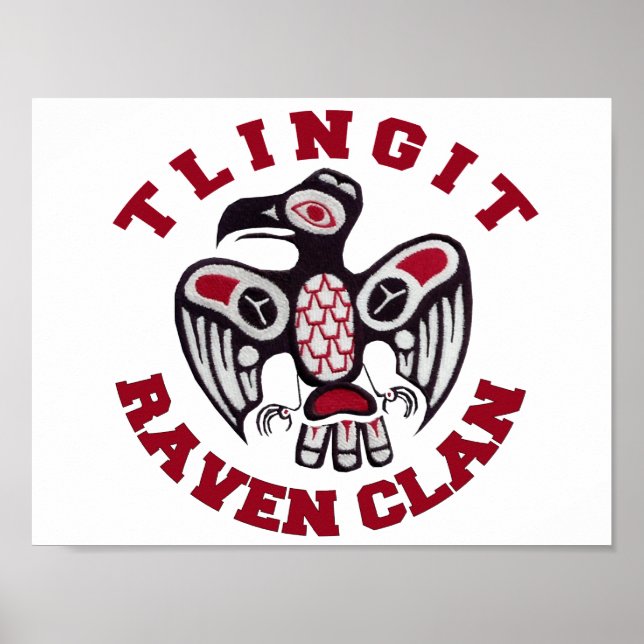 Tlingit Raven Clan Poster (Frente)