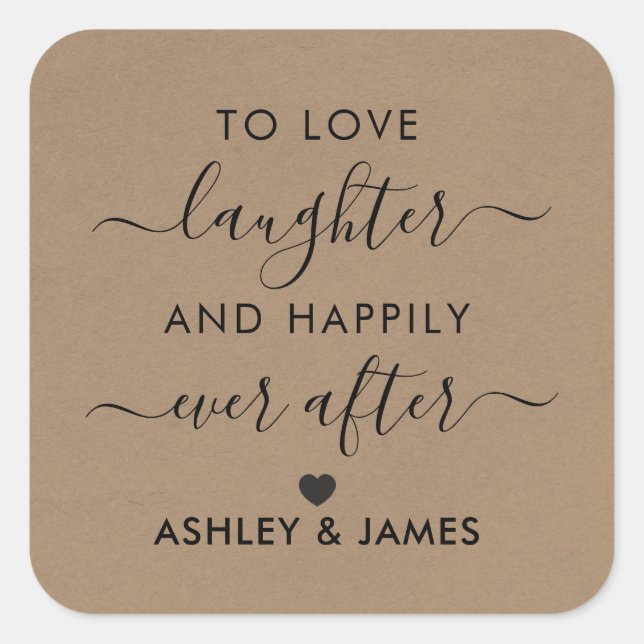 To Love Laughter e Feliz Para Sempre Etiqueta de P (Frente)