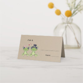 Toadal in Love Sapo Wedding Mesa + Menu Card