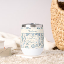 Toalete Francês de Flor Silvestre Azul Vintage Per
