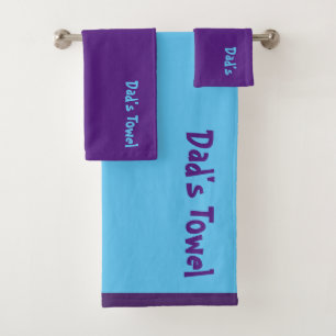 Toalha Azul Roxo pai