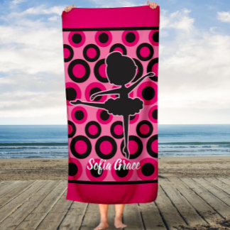 Toalha Bath do Criança Rosa Personalizada