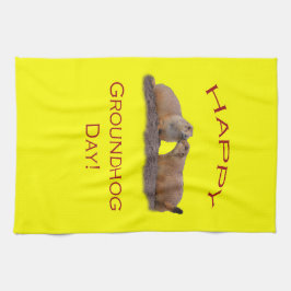Toalha Beijo do dia de Groundhog