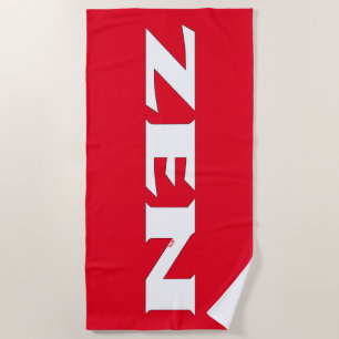 Toalha branca de praia branca Zen