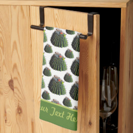 Toalha Cactus Kitchen - Personalização Opcional