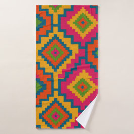 TOALHA CORES GEOMÉTRICO 