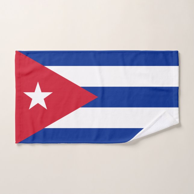 Toalha da Mão de Bandeira de Cuba (Toalha de mão)