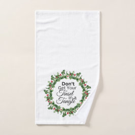 Toalha da Mão de Natal - Piso Tangel